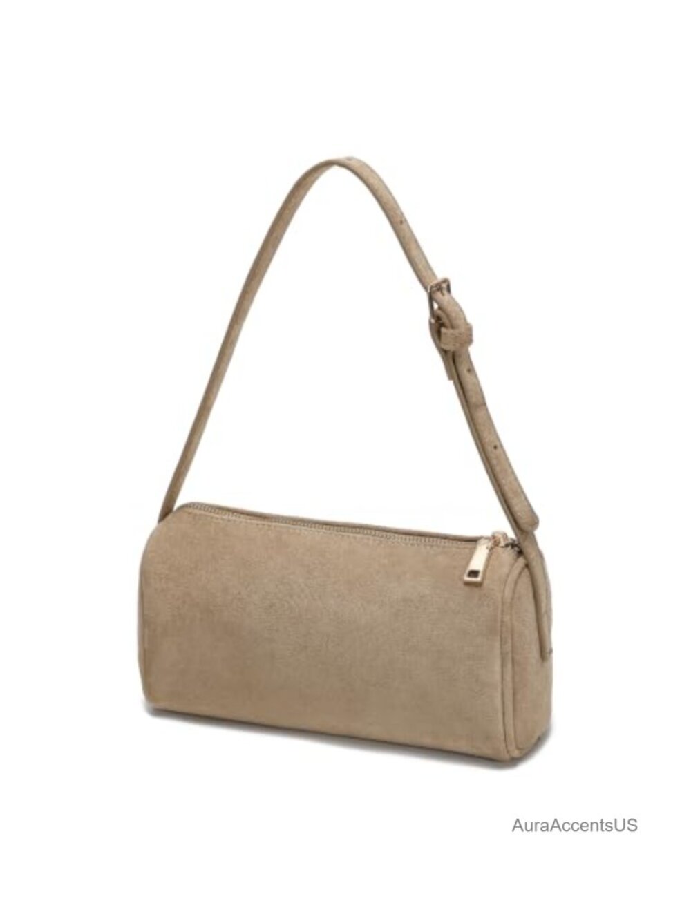 Faux Suede Leather Small Crossbody Shoulder Bag Adjustable Strap